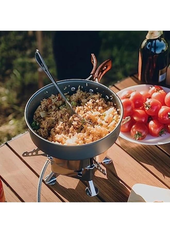 Set of Camping Cookware for Backpack Cookware Pot and Pans Set, Survival Cooking Kit for Hiking Cooking Gear Outdoor Cooking and Picnic, Hiking, - Image 5