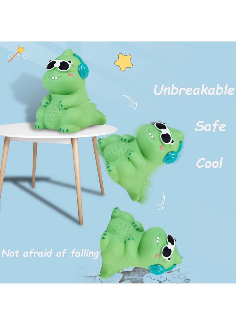 SYOSI Dinosaur Bank, Large Capacity Creative Money Coin Bank, Plastic Shatterproof Cute Kids Bank for Boys Girls, Great Gifts for Birthday, Baby Shower Home Decoration - Image 2