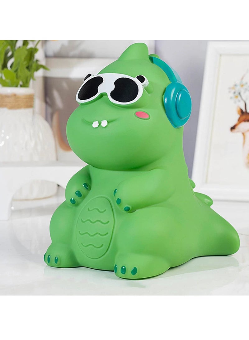 SYOSI Dinosaur Bank, Large Capacity Creative Money Coin Bank, Plastic Shatterproof Cute Kids Bank for Boys Girls, Great Gifts for Birthday, Baby Shower Home Decoration - Image 1
