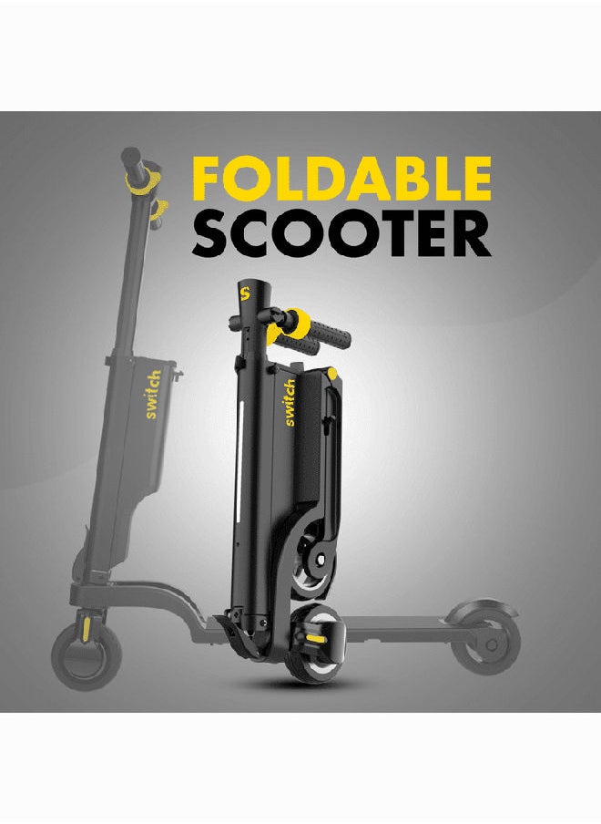 Switch - ES-A125 E-Scooter Backpack Folding Black | Lightweight 250W Electric Scooter for Adults | Max Speed 25 km/h | Range 15-20 km | Fast Folding Mechanism | 5.5" Tires, 2-Year Warranty - Image 1
