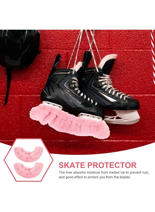 BESPORTBLE BESPORTBLE 2 Pair Skate Guards Kids Ice Skate Blade Cover for Hockey Skates Figure Skates Skating Soakers Cover Children Skid Accessories (Light Pink, Size S)  - Image 5