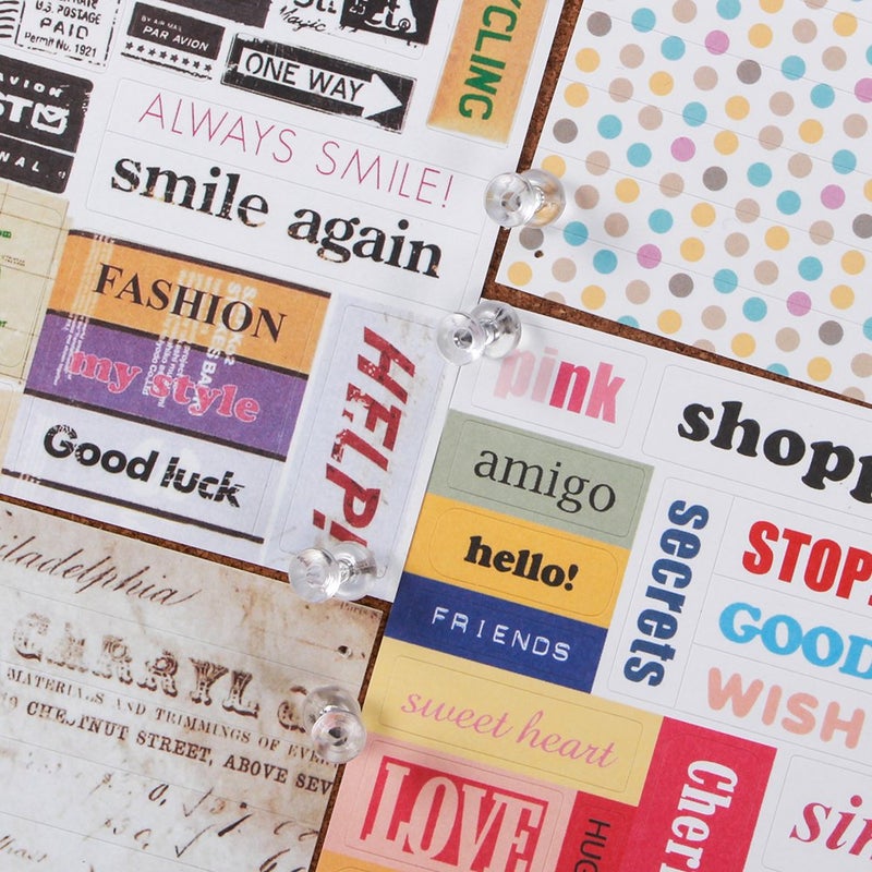 Yalis Push Pins 600 Count, Standard Clear Thumb Tacks Steel Point and Clear Plastic Head - Image 5