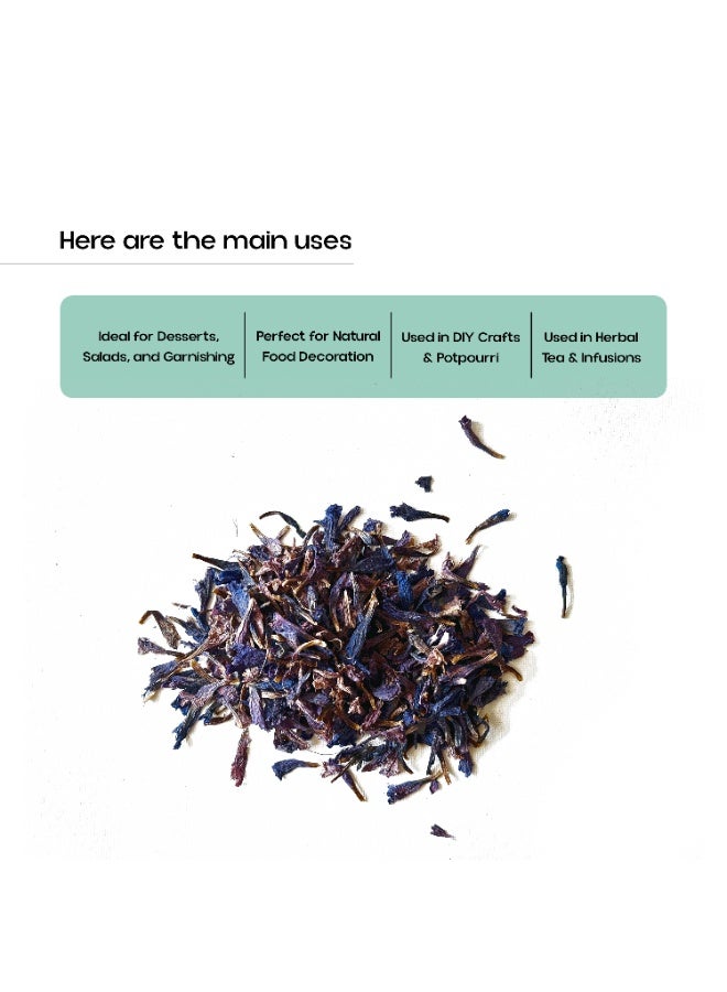 OGOC Premium Dried Borage Flowers for Herbal Tea, Aromatherapy & Natural Decoration - Image 3