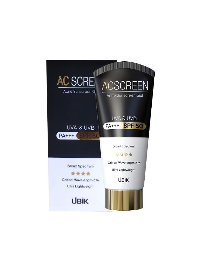 UBIK Ethiglo Acscreen Sunscreen  50g For Oily And Acne Skin- (UVB SPF 47) UVA PA +++ - Image 1