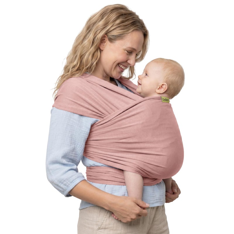 Boba Baby Wrap Carrier Original Baby Sling Carrier for Newborns 735 lbs Soft Secure HandsFree Ergonomic Ideal for Comfortable Bonding New Parents Serenity Bloom - Image 2