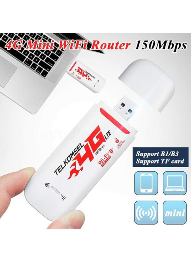 general Portable 4G/3G LTE WiFi Router for AutomoVil Hotspot 150Mbps Wireless USB Dongle Mobile Broadband Modem SIM Card Unlock  - Image 3