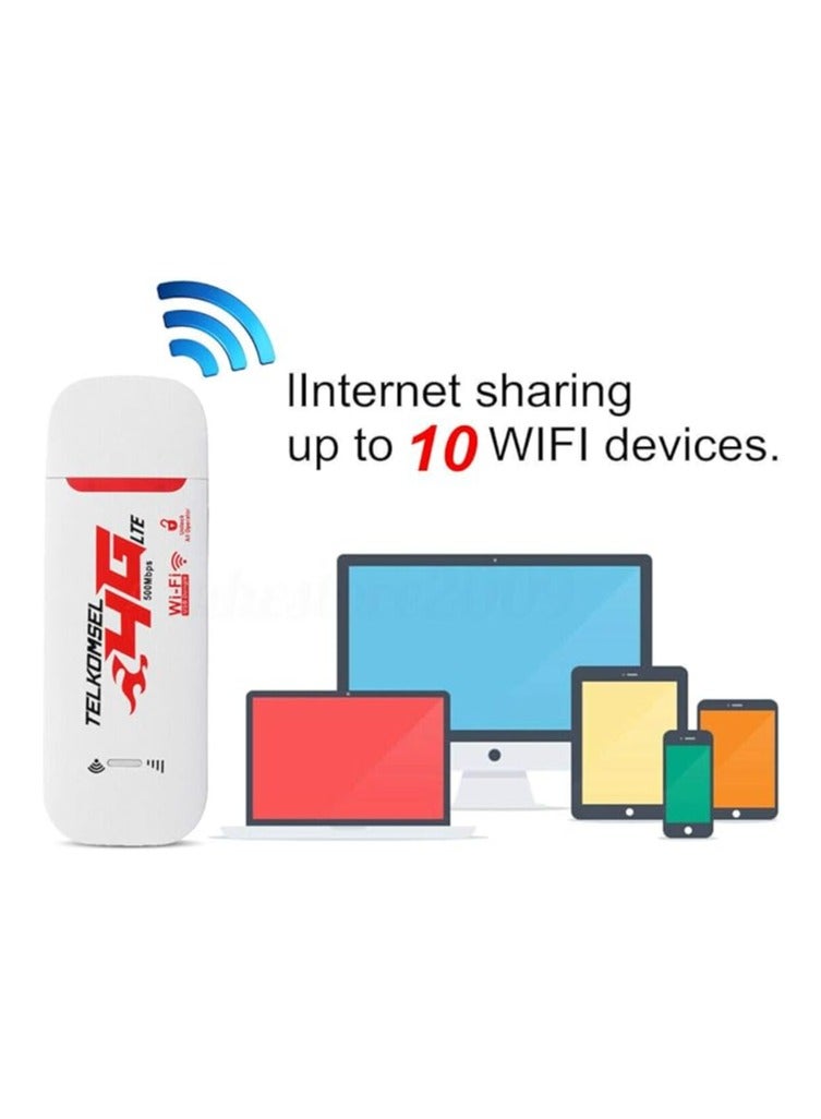 general Portable 4G/3G LTE WiFi Router for AutomoVil Hotspot 150Mbps Wireless USB Dongle Mobile Broadband Modem SIM Card Unlock  - Image 4