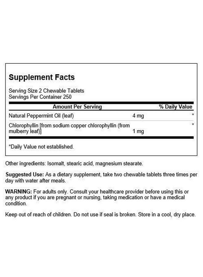 Swanson Chlorophyllin & Mint 500 Chwbls - Image 2