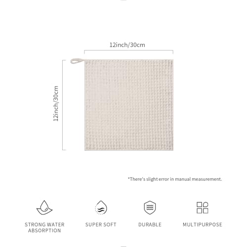 watchget Barista Micro Cloth 10 Pack Microfiber Barista Cleaning Towels Microfiber Waffle Weave Kitchen Dish Cloth Coffee Bar Towel Coffee Machine Cleaning Cloth Khaki12x12 - Image 3