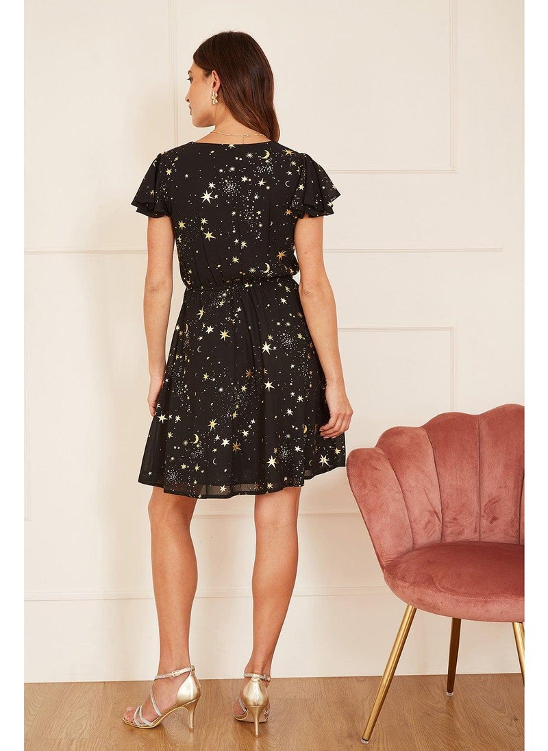 MELA LONDON Celestial Print Dress - Image 4