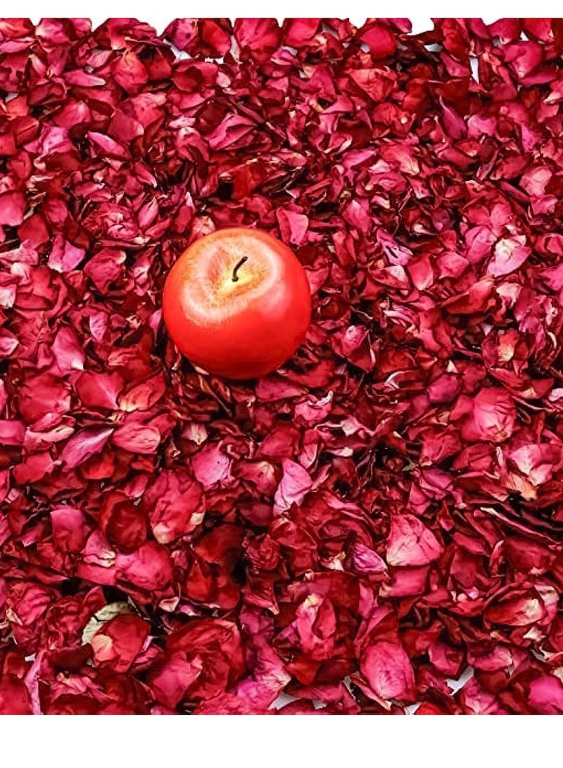 Dried Rose Petals, 500g - Red - Image 2