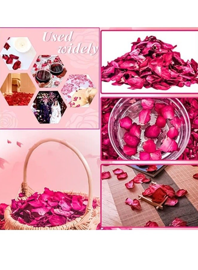 Dried Rose Petals, 500g - Red - Image 3