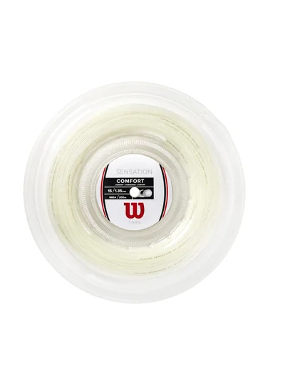Wilson Sensation Tennis String Gauge 15 (1.35mm) - Reel 200m, Clear
