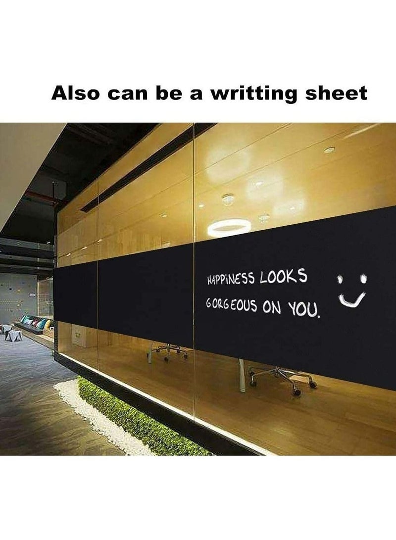 كابتن تيك Privacy Window Film Blackout Self Adhensive Glass Opaque No Glue Static Cling Sticker for Office Day Sleep Bathroom Living Room and Kitchen Anti UV 45 * 100cm KSA | Riyadh, Jeddah - Image 3