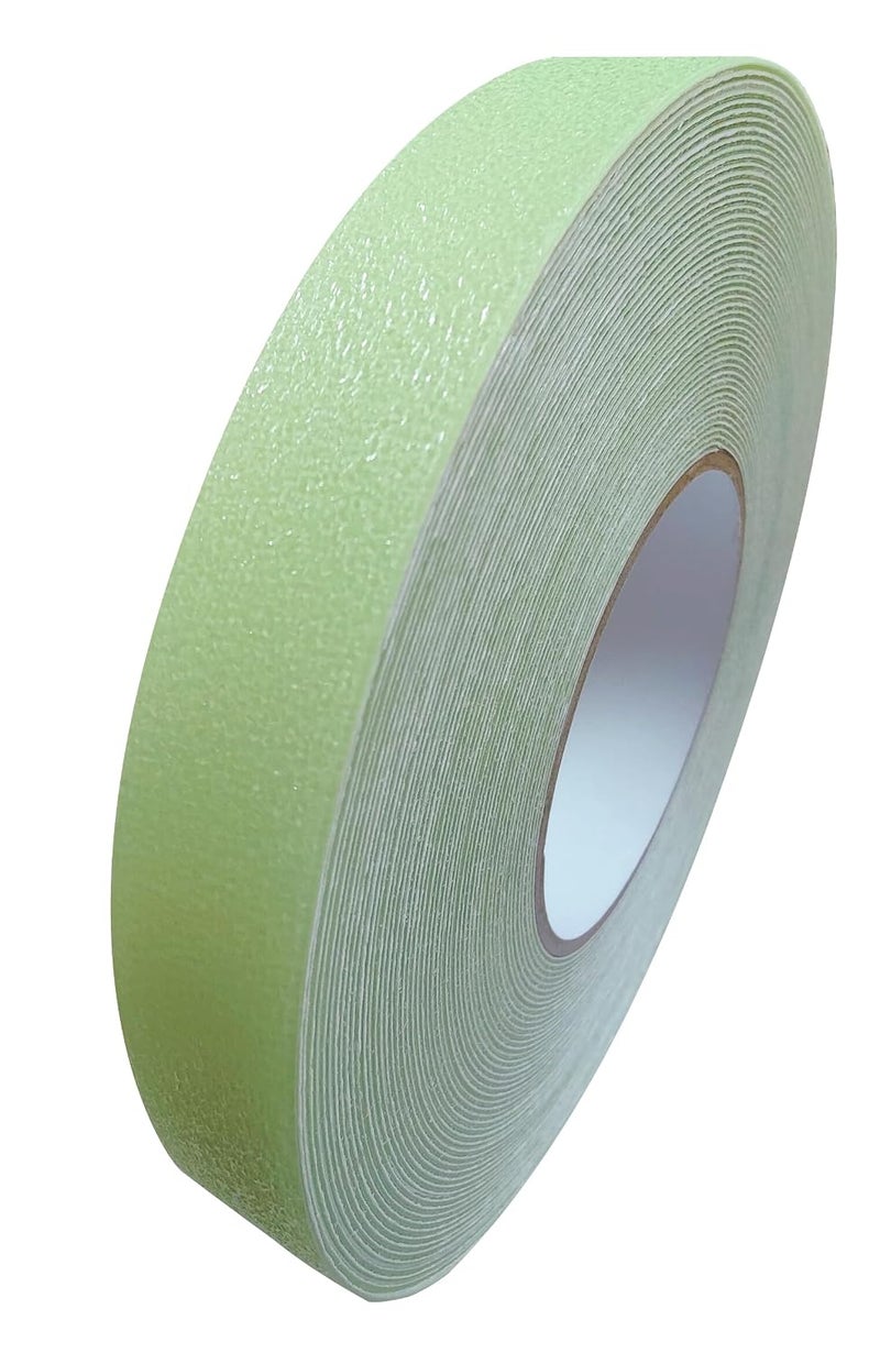 G@S G&S 25mm PEVA Glow In The Dark - Night glowing Anti skid Tape I Anti slip tape (5 Meter) - Image 1