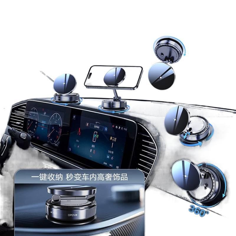 Car Phone Holder Magnetic for Broad Compatibility in Black for Weekend Trips - Image 4