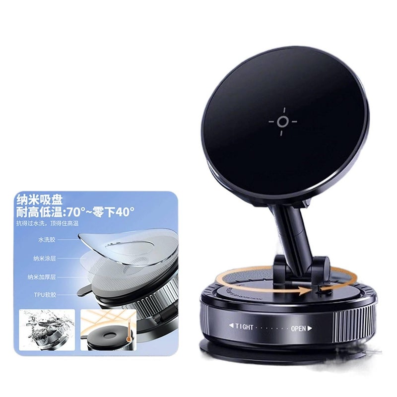 Car Phone Holder Magnetic for Broad Compatibility in Black for Weekend Trips - Image 2