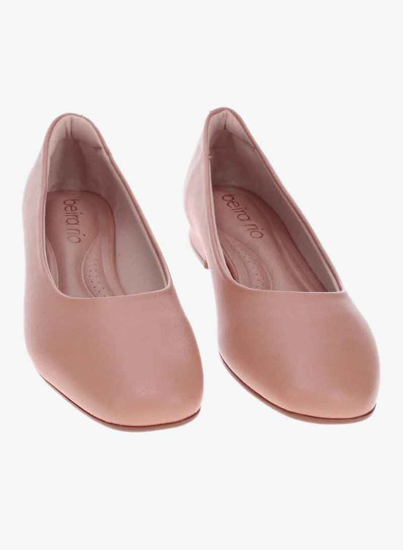 Beira Rio  Beira Rio Ladies Low Heel Shoes Nude | Made In Brazil for Women | Best Price UAE