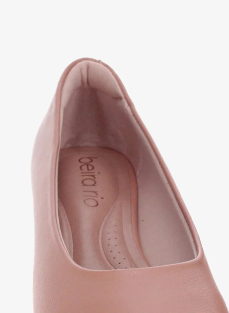 Beira Rio  Beira Rio Ladies Low Heel Shoes Nude | Made In Brazil for Women | Best Price UAE