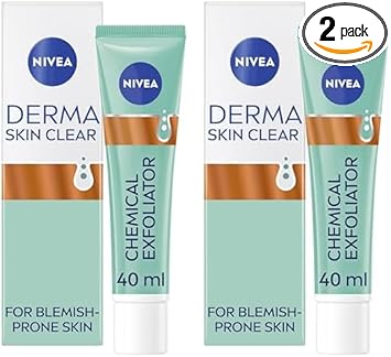 Nivea NIVEA Derma Skin Clear Chemical Exfoliator 40ml Liquid Exfoliator Made with Salicylic Acid Glycolic Acid and Niacinamide to Visibly Reduce and Prevent Blemishes For BlemishProne Skin - Image 1