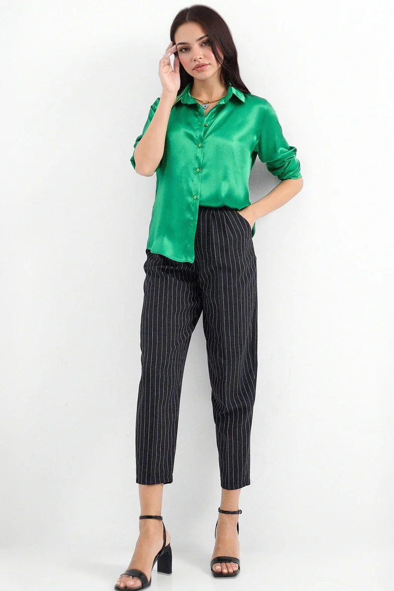 Big Dart BDART Satin Woven Button Shirt