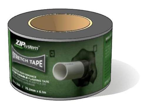ZIP System Huber Stretch Tape | Self-Adhesive Flexible Flashing for Doors-Windows (3" x 20') - Image 3