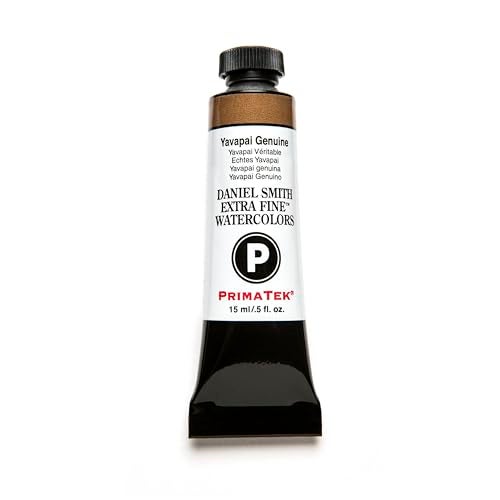 DANIEL SMITH Extra Fine Watercolor 15ml Paint Tube, Yavapai Genuine, 0.5 Fl Oz (Pack of 1), Black - Image 1