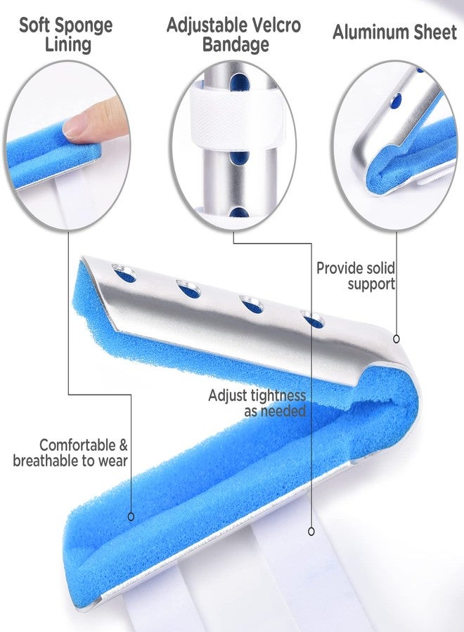 Sopito Finger Splint, 7PCS Finger Support Brace Stabilizer for Broken Straightening Arthritis Knuckle Immobilization, Blue - Image 5