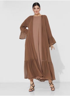 Rosette Abaya Abaya Set With Embroidery Design  - Image 4
