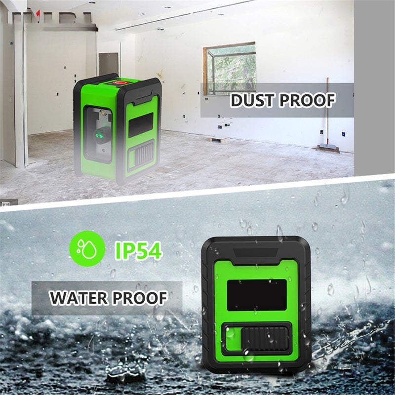 infrared level portable mini green light 2 lines cast line meter high precision strong light level water meter - Image 2