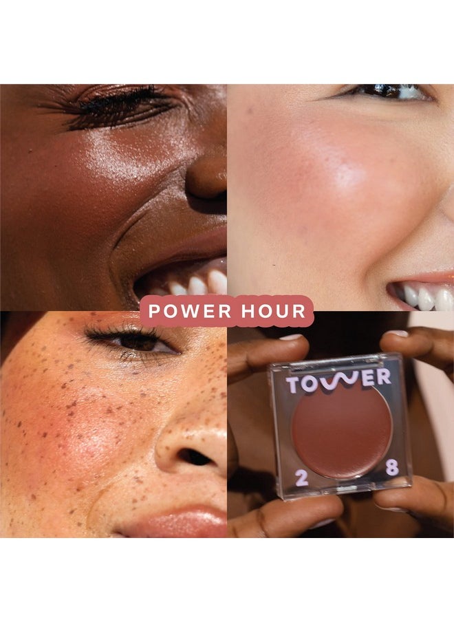 TOWER 28 Beachplease Luminous Tinted Balm Power Hour Multipurpose Cheek And Lip Cream Blush In Terracotta Dewy Finish Green Tea And Aloe Vera Extract  - Image 2