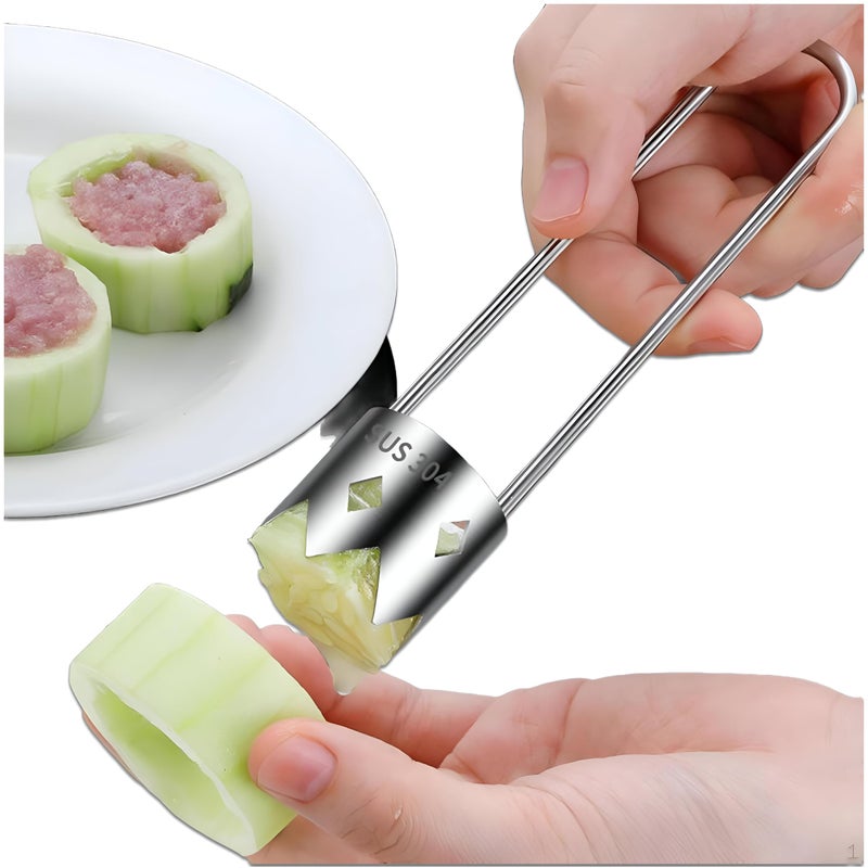 Fruit Corer - Effortlessly Remove Cores from Apples and Pears with This Stainless Steel Kitchen Tool Designed for Quick and Easy Use. (1PCS) - Image 1