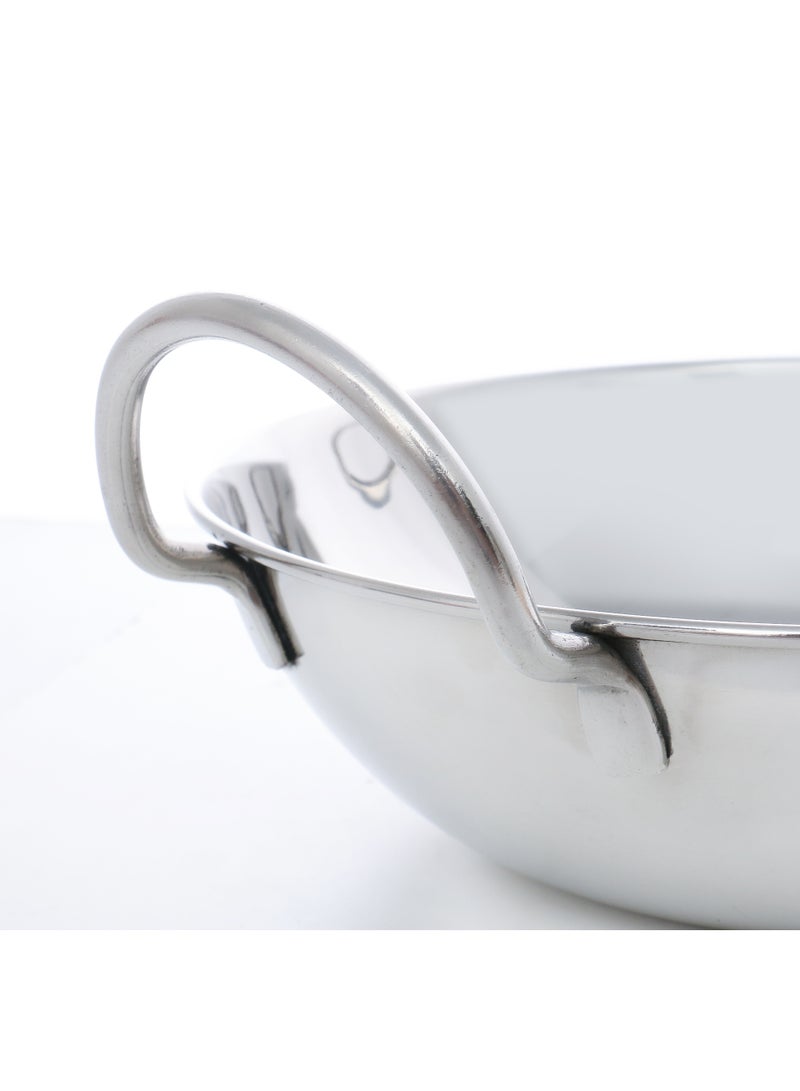 NAMSON NAMSON S/STEEL KADAI 18CM NA-8036 – Premium Stainless Steel | Durable & Easy to Clean | Everyday Kitchen Essential - Image 3