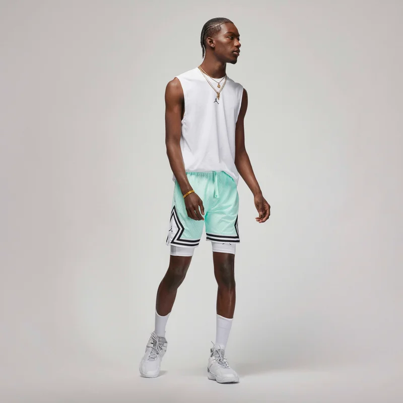 Jordan White Men's Sport Dri-FIT Compression Shorts for Men | Best Price UAE