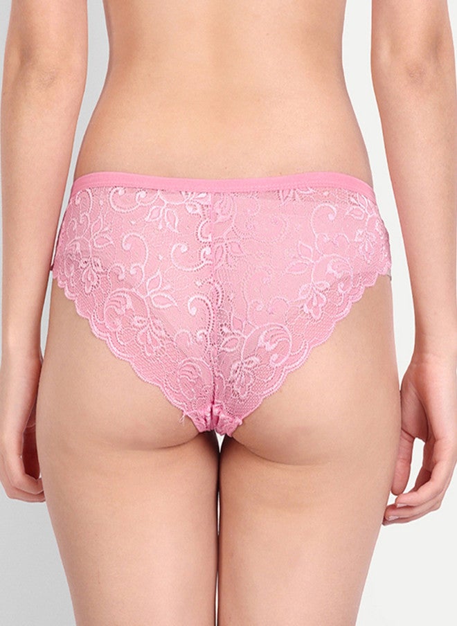 FIMS Women Pack Of 2 Self Design Lace Bikini Briefs - Image 5