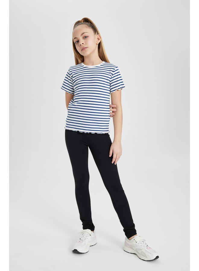 DeFacto Girl Slim Fit Knitted Short Sleeve Body - Image 3