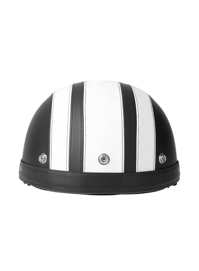 Loquat Motorcycle Scooter Open Face Half Leather Helmet with Visor UV Goggles Retro Vintage Style 54-60cm - Image 2