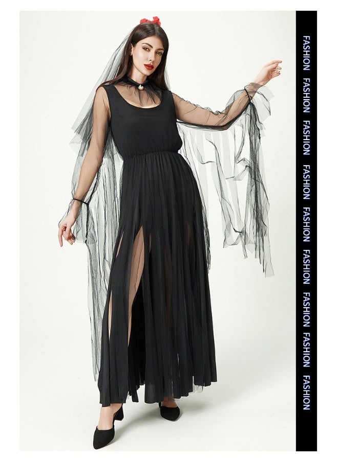 Adult Zombie Bride Long Dress - Image 5