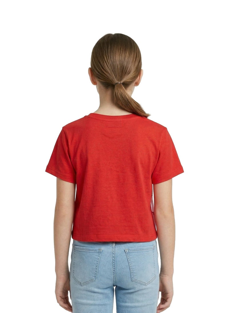 Disney Teen Girls Snow White “Princess” Graphic Crop T-Shirt - Image 4