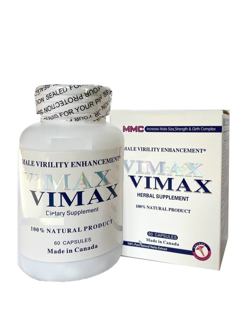 Vimax Herbal Supplement 60 Capsules