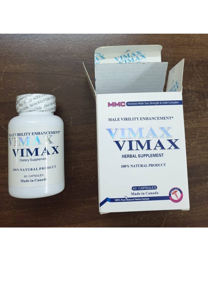 Vimax Herbal Supplement 60 Capsules
