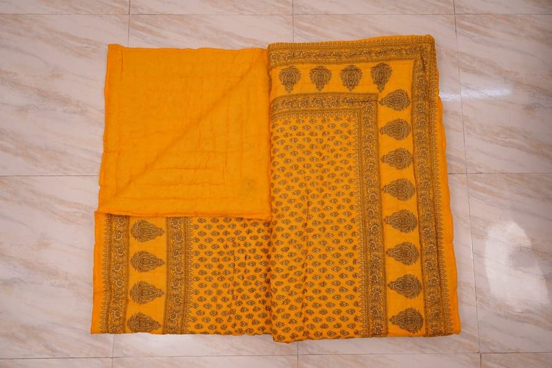 SIBLEY بطانية سبللي القطنية لسرير مفرد جايفوري 55 x 85 بوصة صفراء - Image 3