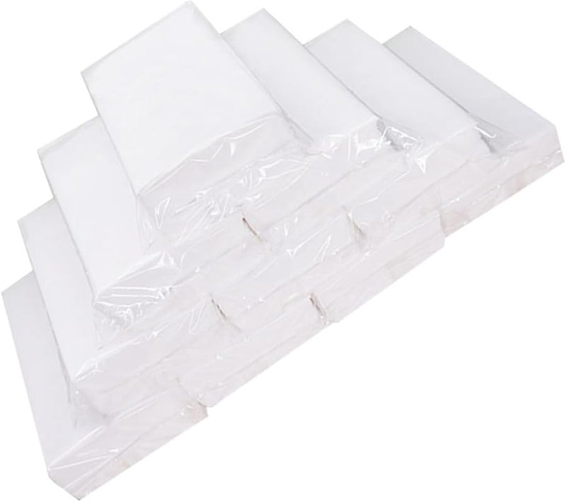 Bulk White Paper Napkins 10 Packs Thick Soft Wood Pulp Towels for Restaurant Hotel Home - Image 2