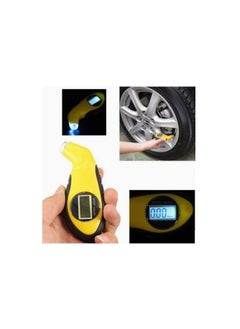 LIMOS LCD Digital Tire Air Pressure Gauge Tester Tool with Light - Yellow  - Image 4