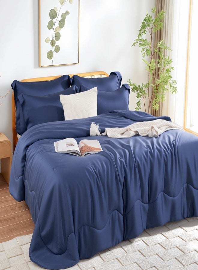 NEXHOME PRO 100% Viscose Derived from Bamboo Comforter Twin Size - Cooling & Moisture-Wicking Bedding - All Season Lightweight Design - Natural Organic Twin Duvet Insert - Image 1