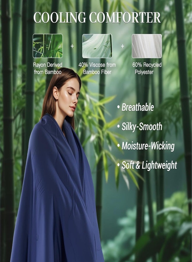 NEXHOME PRO 100% Viscose Derived from Bamboo Comforter Twin Size - Cooling & Moisture-Wicking Bedding - All Season Lightweight Design - Natural Organic Twin Duvet Insert - Image 5