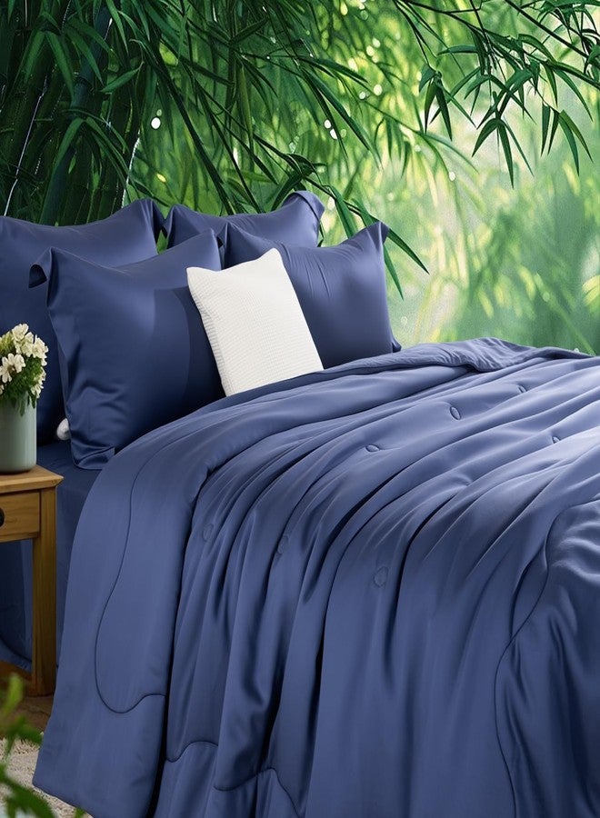 NEXHOME PRO 100% Viscose Derived from Bamboo Comforter Twin Size - Cooling & Moisture-Wicking Bedding - All Season Lightweight Design - Natural Organic Twin Duvet Insert - Image 2