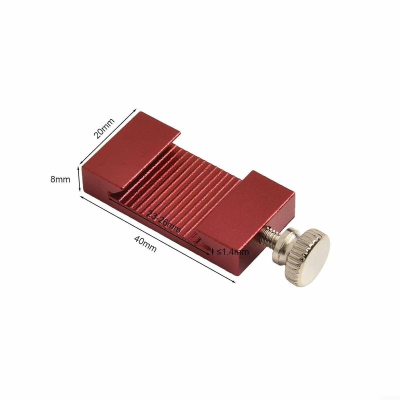 Steel Ruler Positioning Limit Block With Aluminum Alloy Stop Fence 26mm For Woodworking Metalworking - Image 4