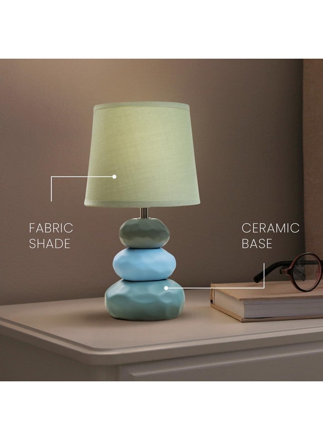 MAGIK Atmosfera Ceramic Table Lamp (Sea Green) | 5W Warm White E14 Base LED Bulb Included | Modern Decorative Bedside & Living Room Accent Light - Image 4