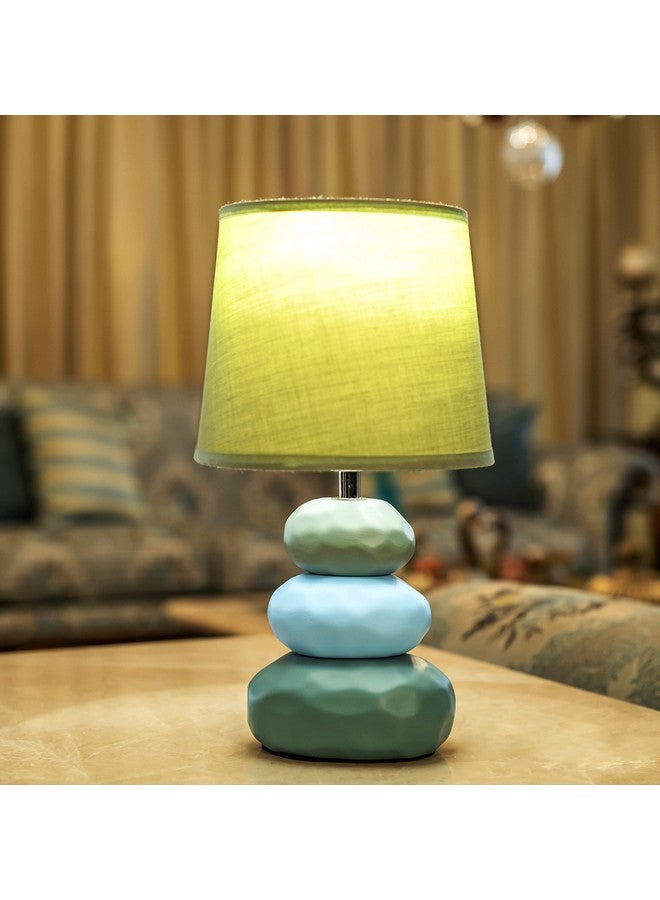 MAGIK Atmosfera Ceramic Table Lamp (Sea Green) | 5W Warm White E14 Base LED Bulb Included | Modern Decorative Bedside & Living Room Accent Light - Image 1